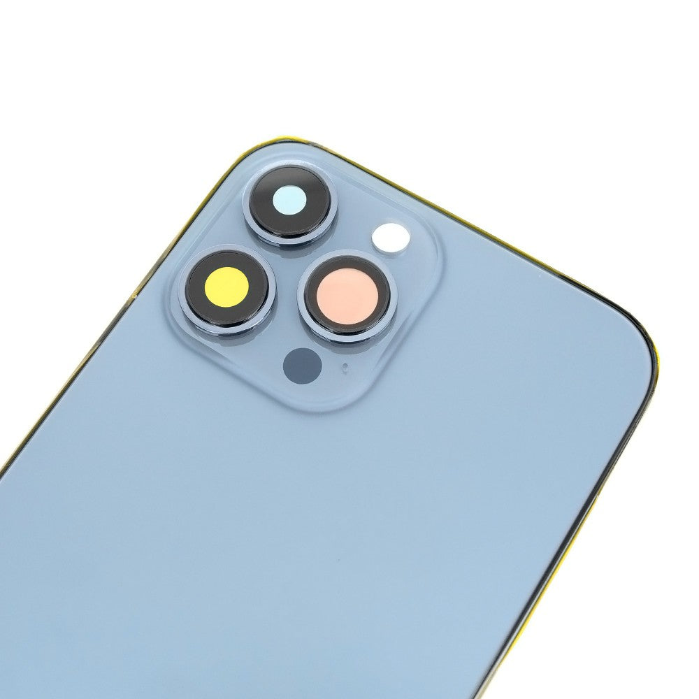 Rear Housing for iPhone 13 Pro Max (NO LOGO)-Blue Rear Housing for iPhone 13 Pro Max (NO LOGO)-Blue